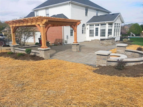 Mersa Landscape Design, residential landscape design, patios, walkways, natural stone hardscapes, retaining walls, ponds, waterfalls, new lawns, outdoor structures, outdoor kitchens, fireplaces & fire pits