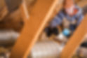 Pure Comfort Heating & Cooling Male Worker in Attic working on HVAC Ducts