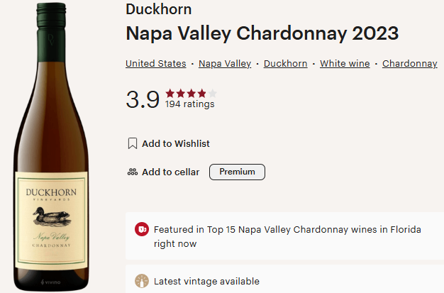 Duckhorn Vineyards 2023 Chardonnay