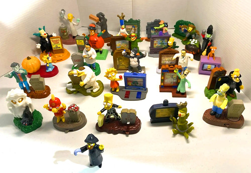 The Simpsons Burger King Spooky Light Up Toys Halloween Vintage