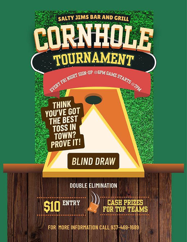 Every Friday Night Cornhole Tourny