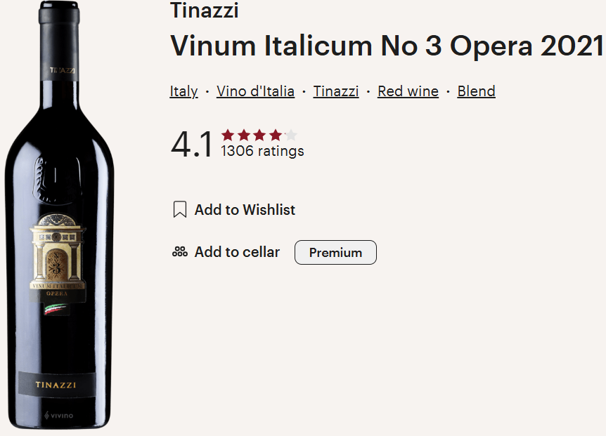Tinazzi 2021 Vinum Italicum No 3 Opera