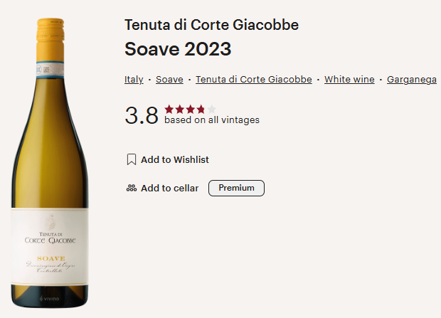 Tenuta di Corte Giacobbe 2023 Soave