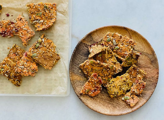 Fibre Packed Carrot Crackers