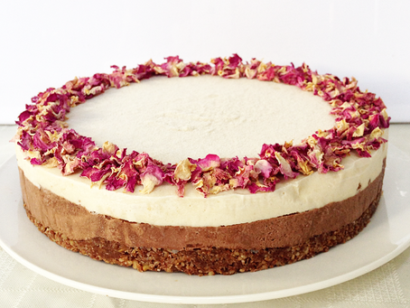 Chocolate Rose Raw Cheesecake