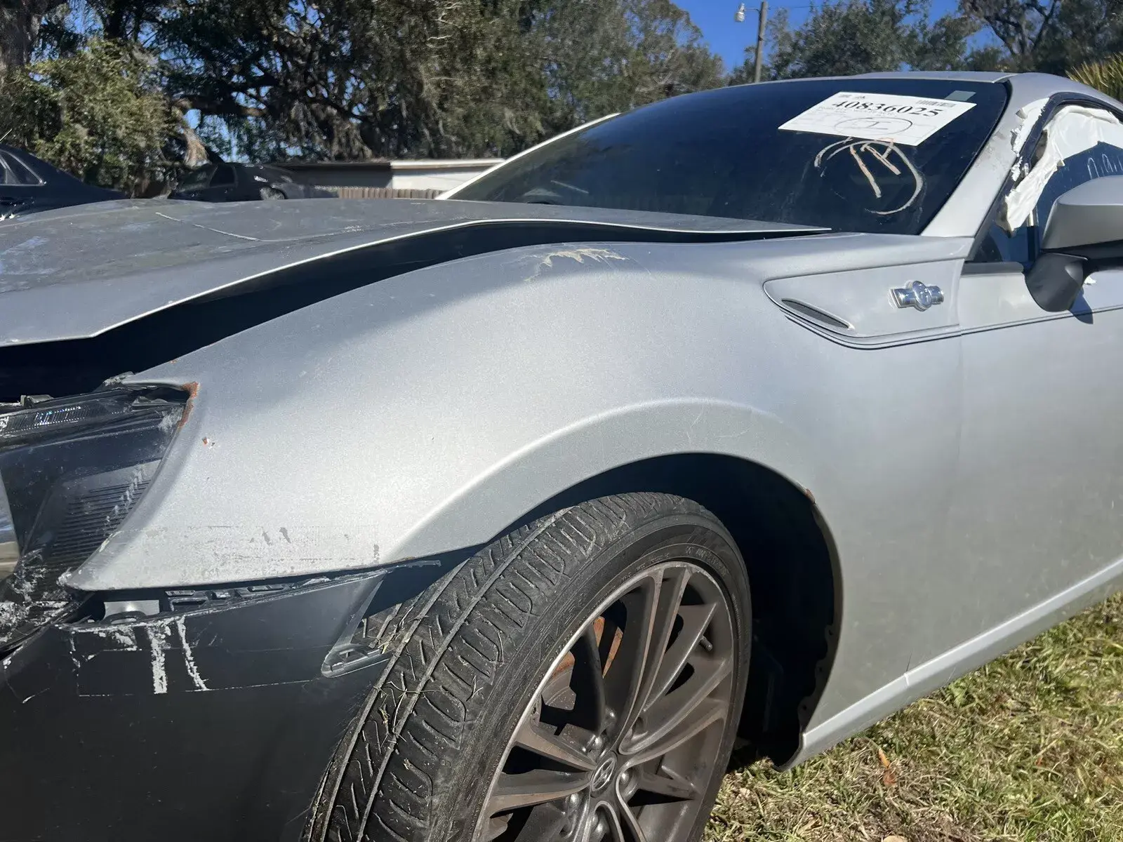 2013 Scion FRS Driver Fender Silver