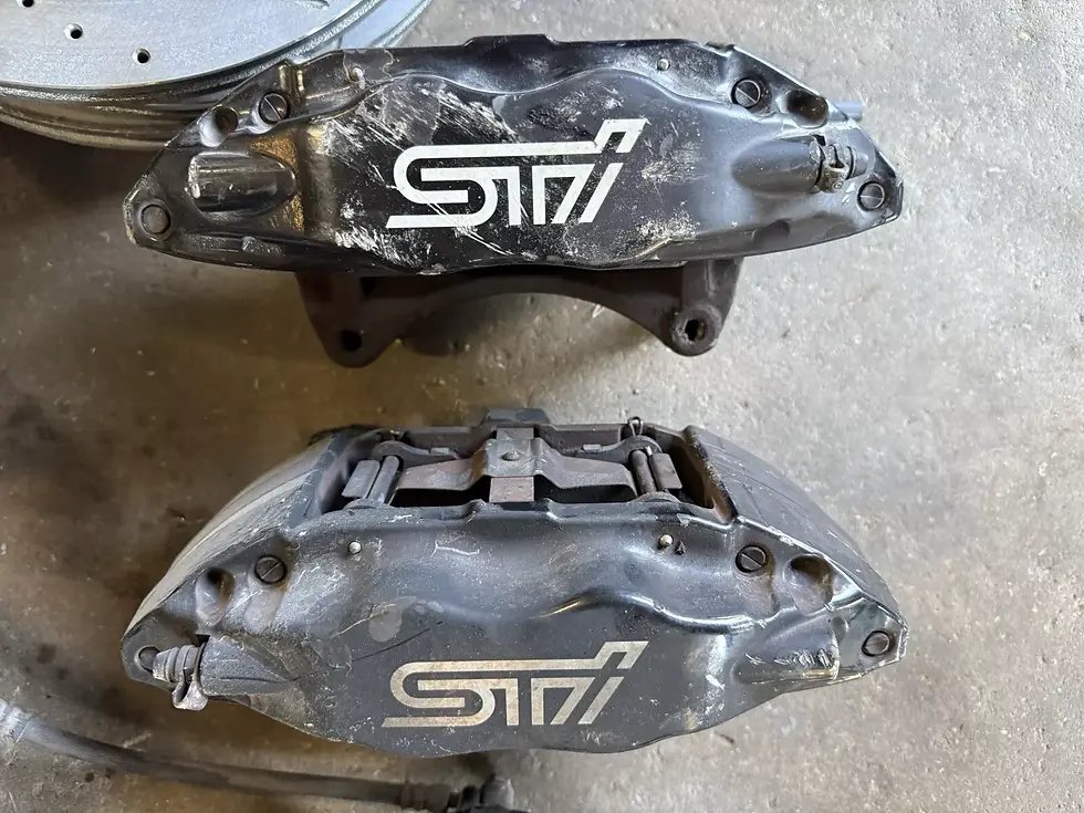 Thumbnail: 2009-2014 Subaru WRX STI Brake Calipers & Rotors 4 piston
