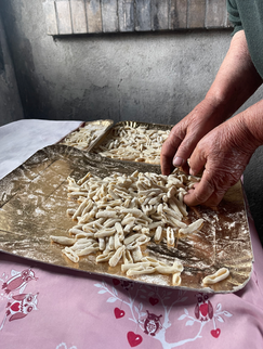 pasta made by hand