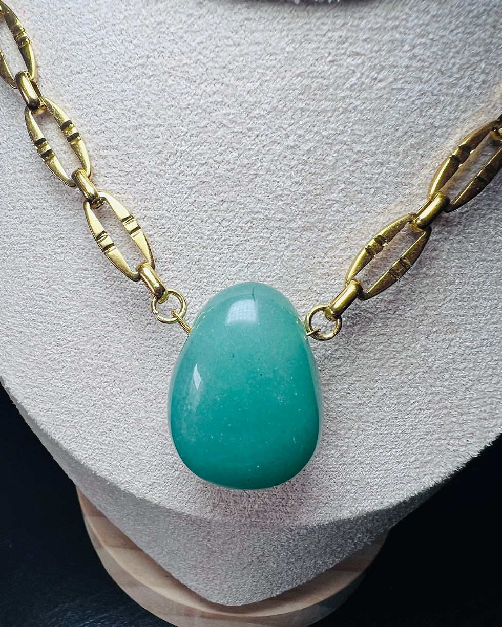 Collier en Aventurine Verte