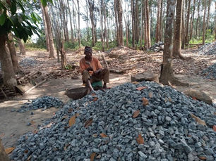 79-YEAR-OLD MAN MINES STONE FOR SURVIVAL IN PUJEHUN