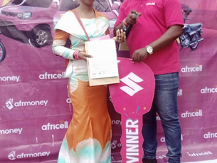 2 AFRICELL SUBSCRIBERS WIN AFRICELL MEGA PROMO IN KENEMA