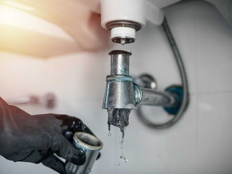 Clogged Drain Pipe