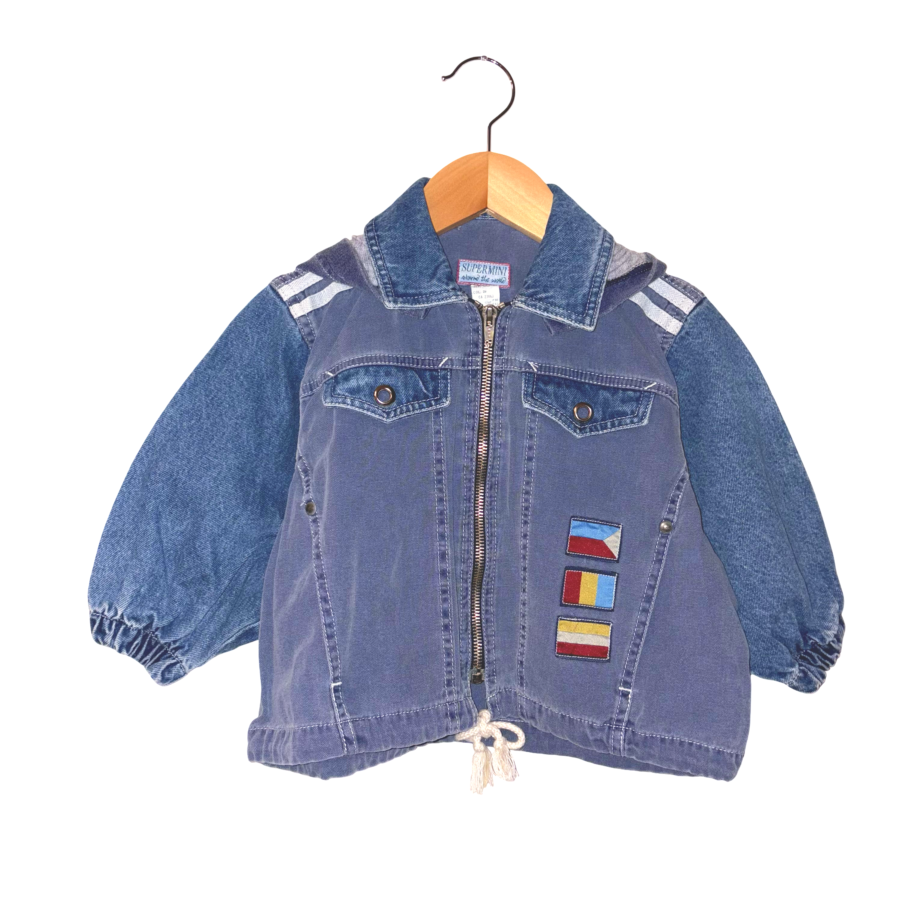 Vintage Canvas/Denim Hooded Jacket (2y)
