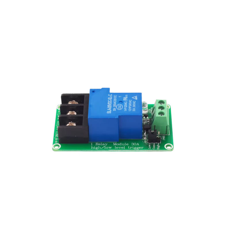 Thumbnail: 1 Channel 30A Relay Module with Optocoupler, 24V, High/Low Trigger