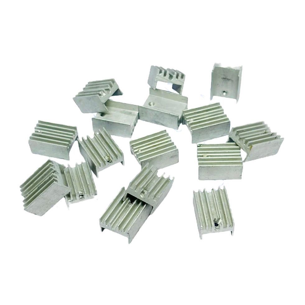 Thumbnail: Heatsink Aluminium 21x15x10mm (Through Hole)
