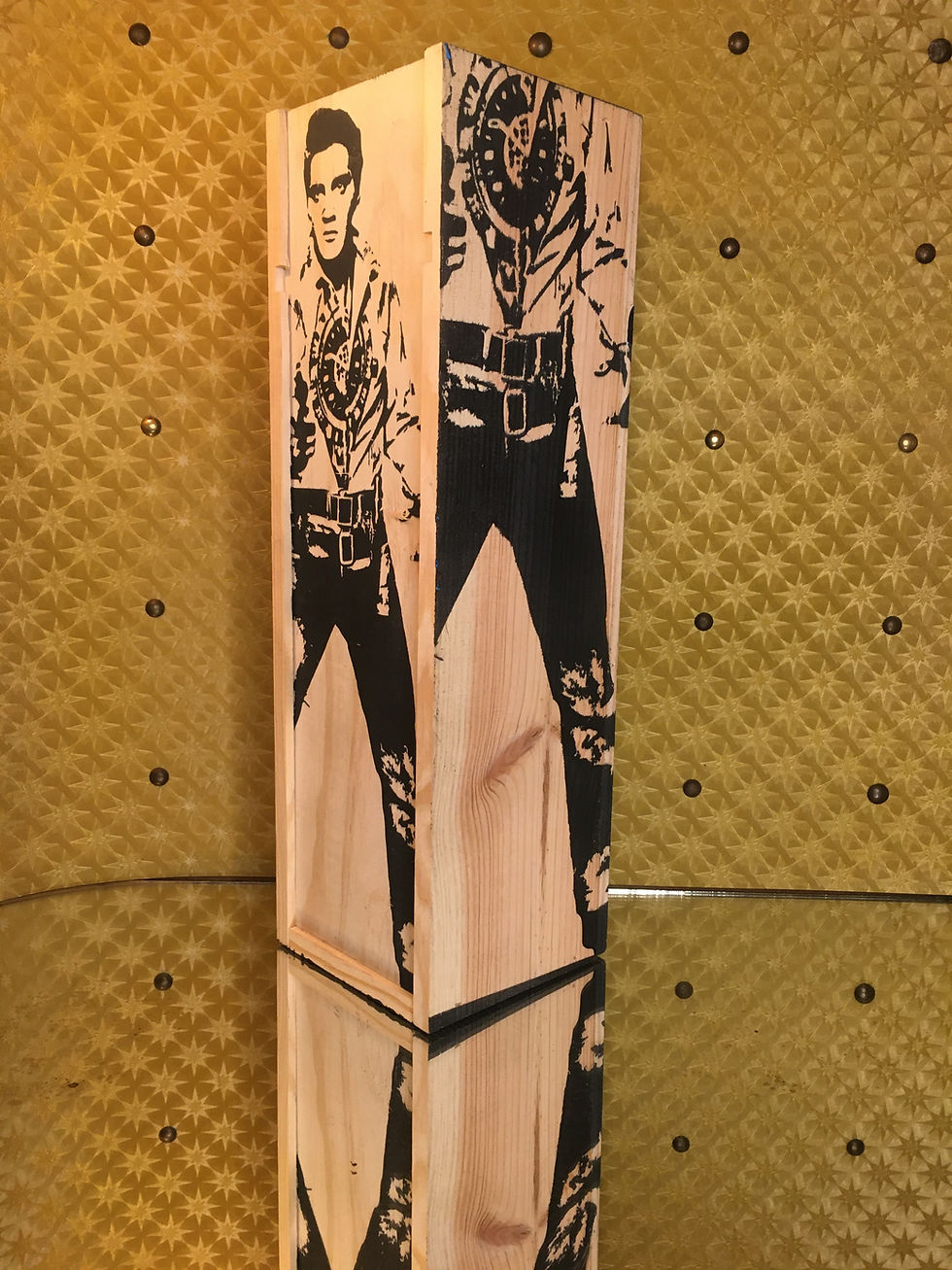 Thumbnail: Blue Elvis Champagne  French wine box