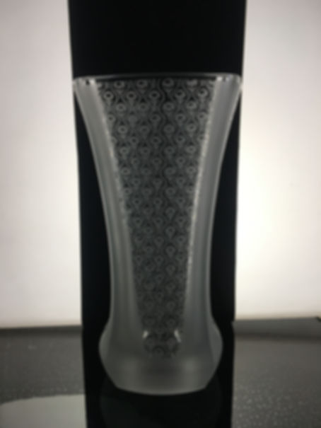 Corset Vase en Cristal Ancien