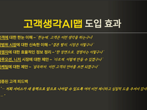 고객생각AI맵의 5가지 도입효과