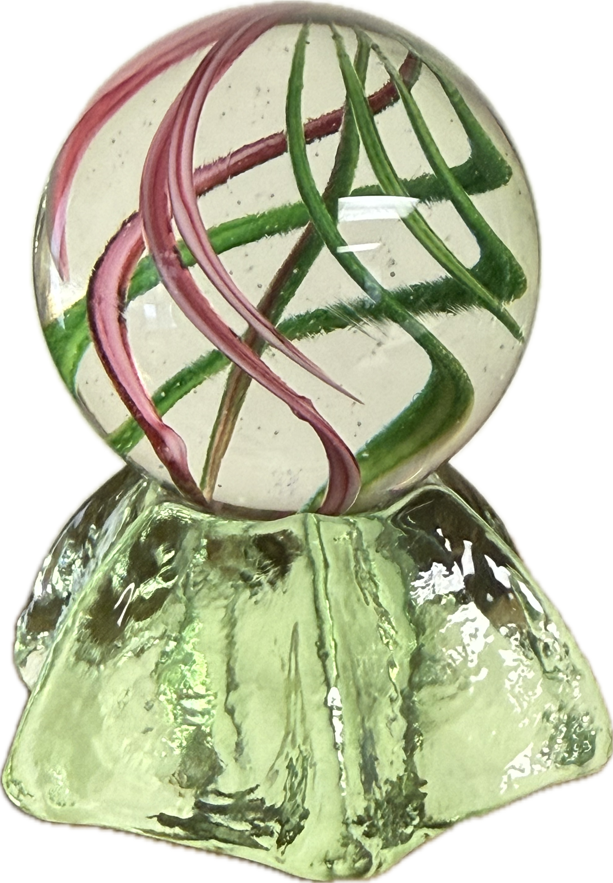 Handmade Marble with Stand by Wilkerson Glass