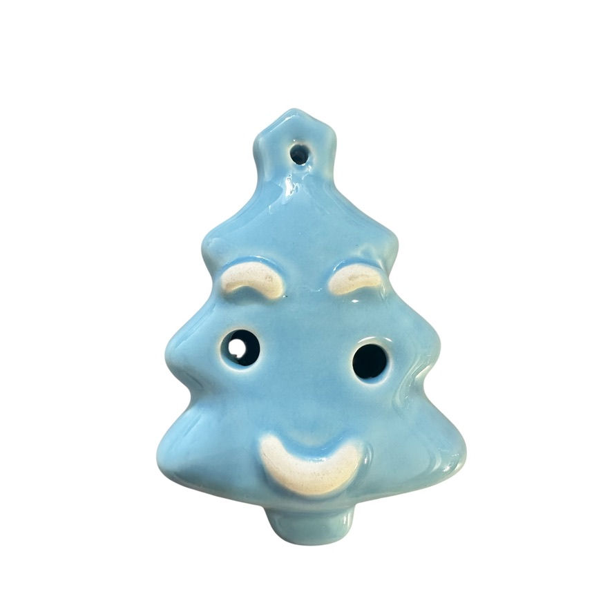 Thumbnail: 6 Random Ceramic Christmas Tree Ocarina Whistle: Musical Ornament