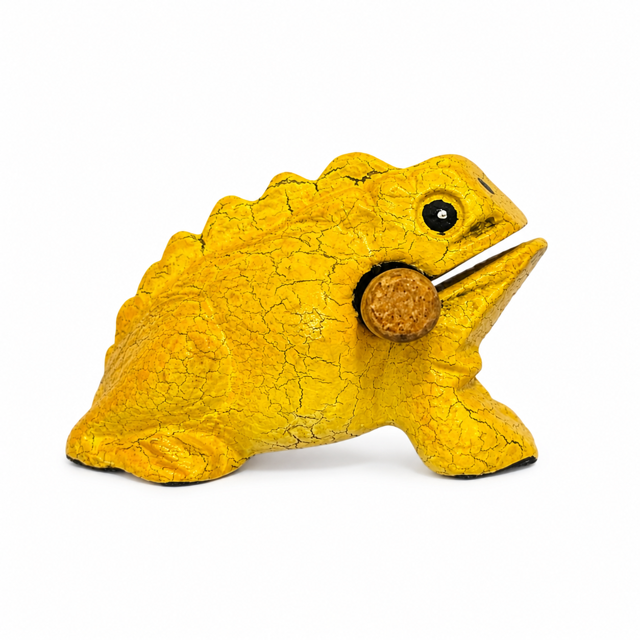 1.5" Golden Dart Wooden Musical Frog FR05GD with playing stick