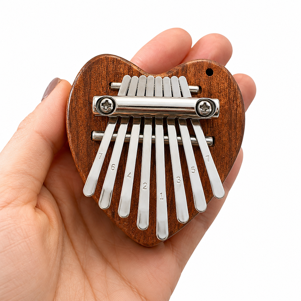 Thumbnail: Heart-Shaped Wooden Kalimba – 8-Key Thumb Piano