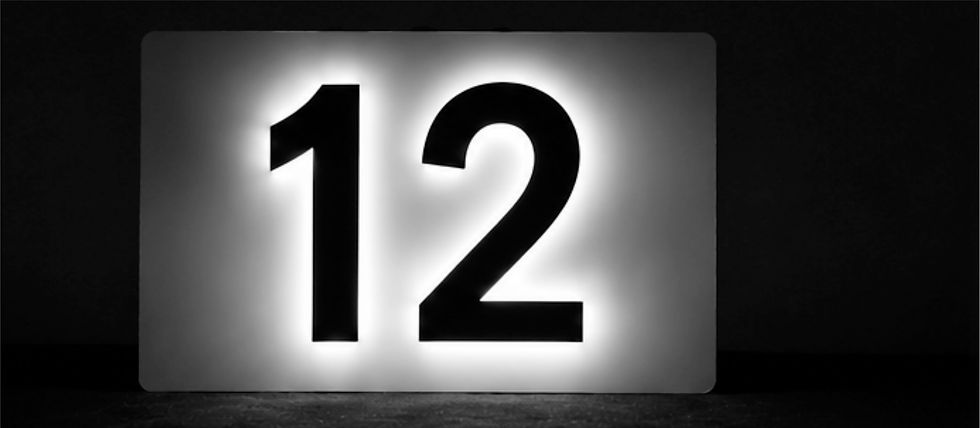 Thumbnail: LED BACKLIT HOUSE NUMBERS - 5  INCH-Customized