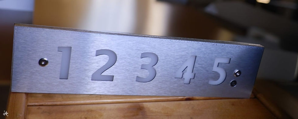 Thumbnail: Ultra Slim Modern House Signs