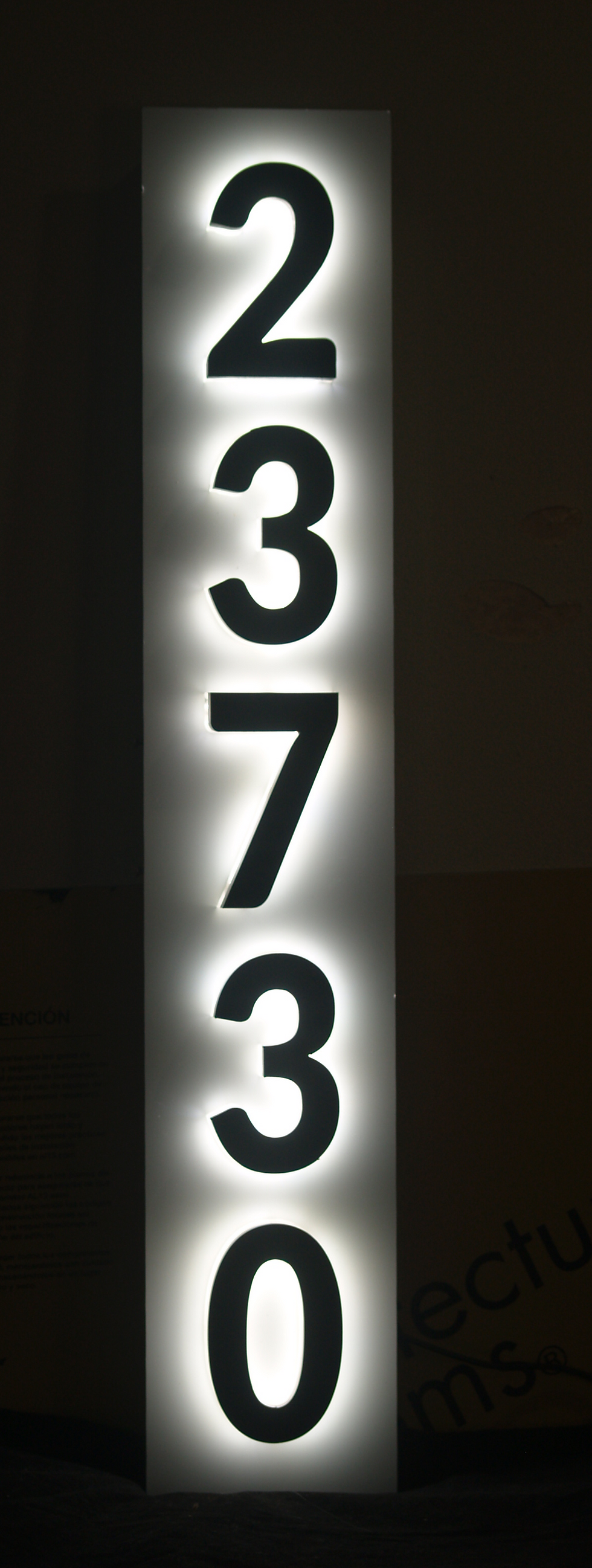 Thumbnail: LED BACKLIT HOUSE NUMBERS - 5  INCH-Customized