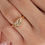 Thumbnail: Fancy Yellow & Light Brown Pear Cut Ring 1.23 cts.