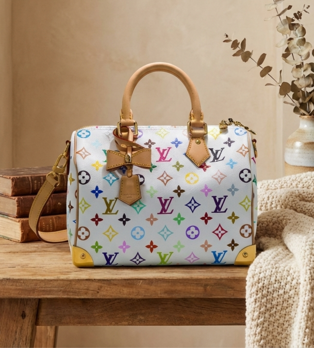 Louis Vuitton X Takashi Murakami Monogram Multicolor Speedy