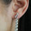 Thumbnail: Marquise-Cut Diamond Dangle Climber Earrings 2.57 cts.