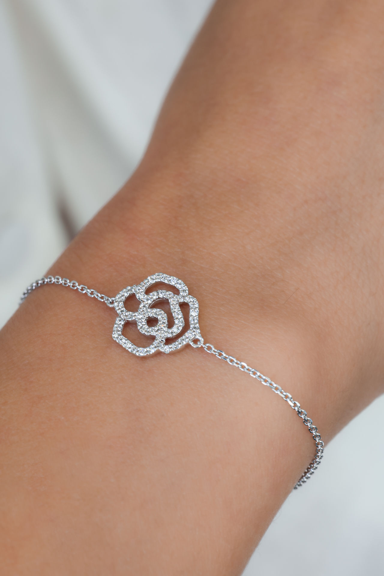 Diamond Rose Silhouette 0.21 cts.