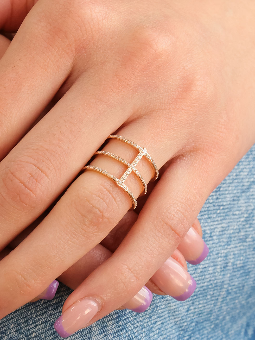 Thumbnail: Rose Gold Diamond Fashion Ring 0.50 cts.