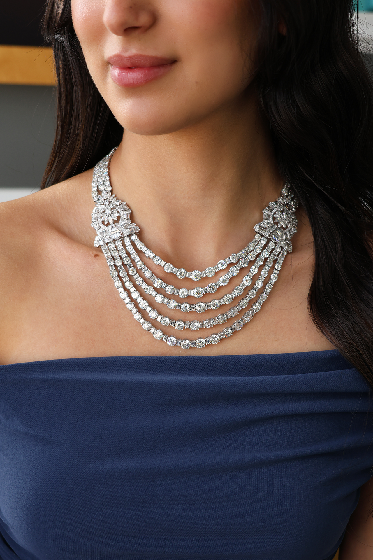 Diamond Cocktail Necklace 168.00 cts.