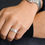 Thumbnail: White Gold Men's Band 0.50 cts.