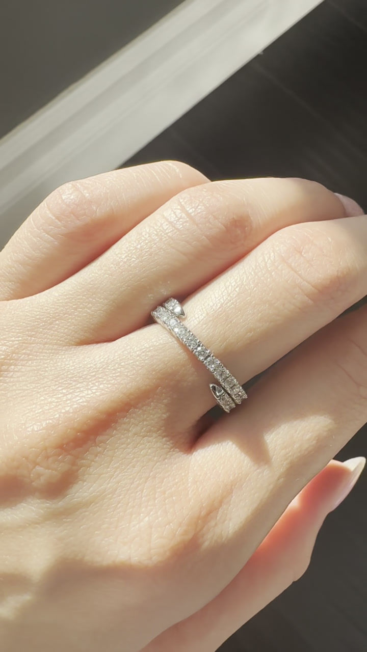 Thumbnail: Flexible Diamond Wrap Ring 1.27 cts.