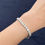 Thumbnail: Lab-Grown White Gold Tennis Bracelet 12 cts.