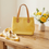 Thumbnail: Louis Vuitton Houston Monogram Yellow Vernis Tote Bag