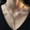 Thumbnail: Diamond Lariat Illusion Setting Diamond Necklace 5.58 cts.