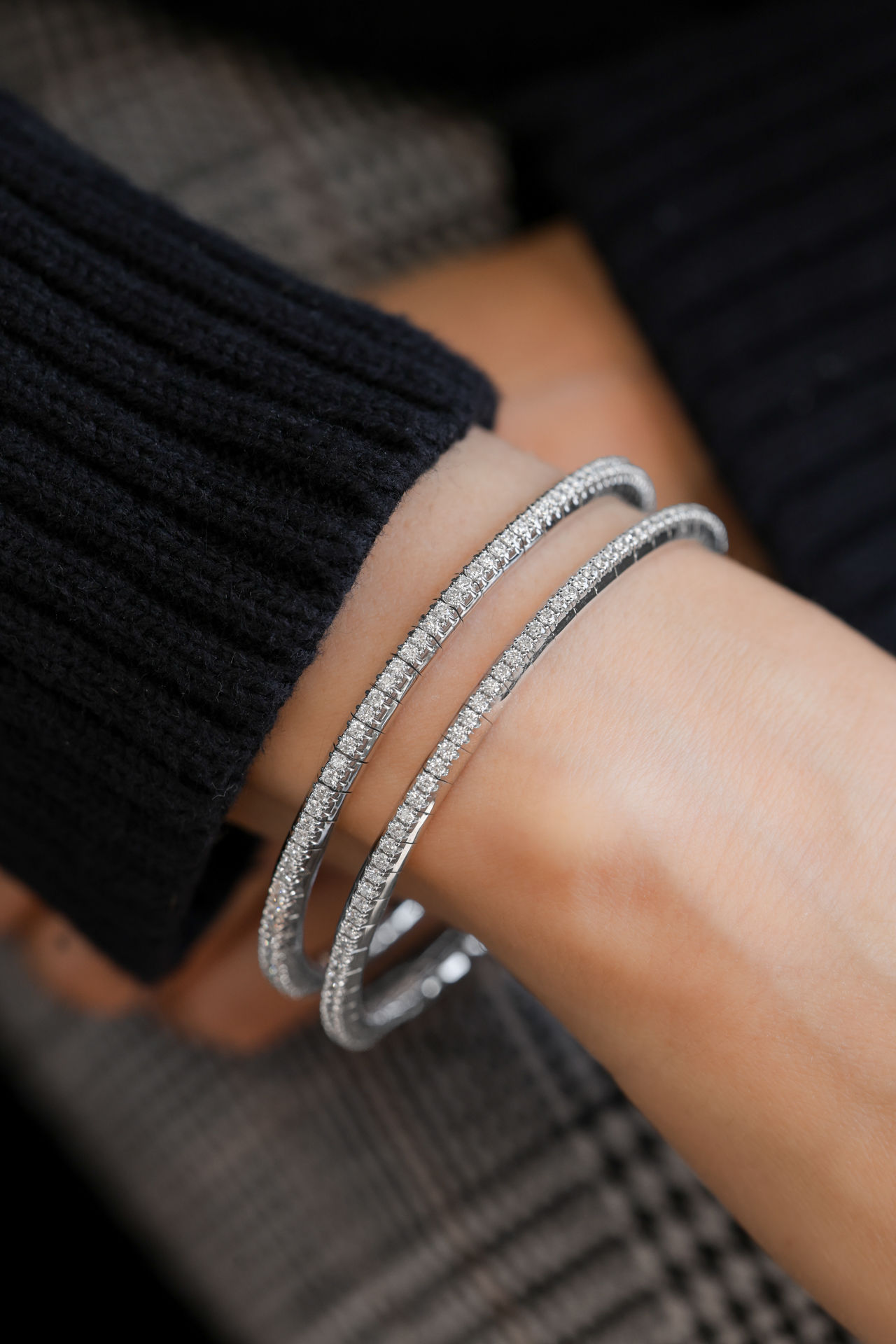 Diamond Stretch Bangles