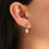 Thumbnail: Lab-Grown Emerald-Cut Diamond Drop Earrings 3 cts.