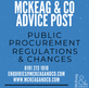 Amendments to the Public Procurement Regulations