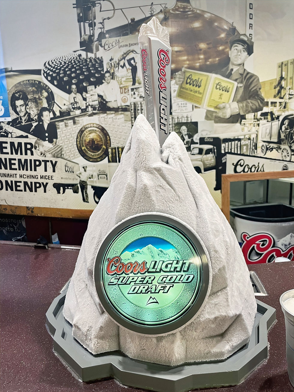 Ice cold Coors Light