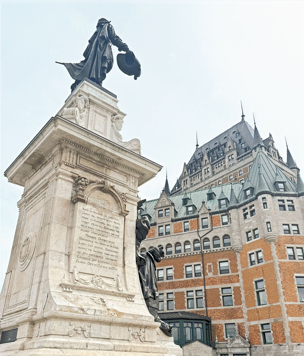 View of Chateau Frontenac from Dufferin Terrace