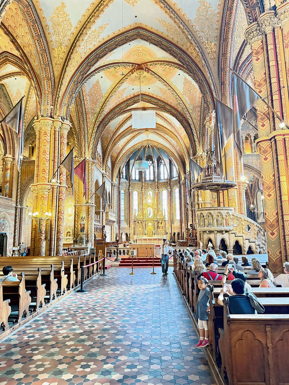 Inside of Matthias Church Budapest
