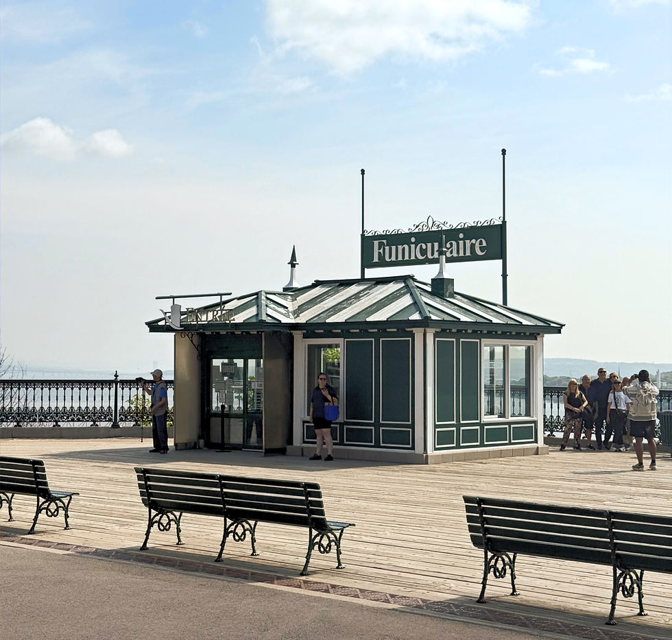 Funicular Dufferin Terrace Quebec City Canada
