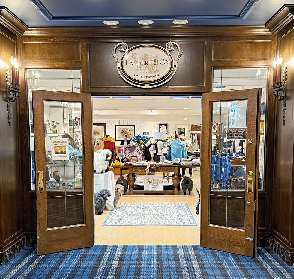 Shops inside Le Chateau Frontenac Quebec City Canada