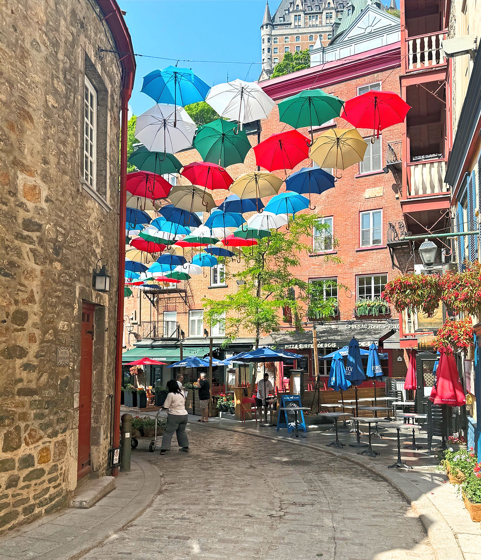 Umbrella Alley Quebec Canada