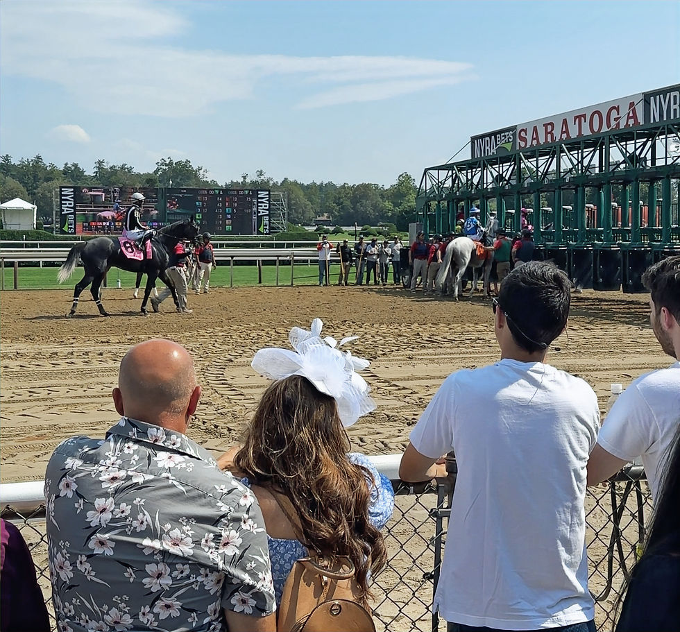 At the rail at the Saratoga Race Course